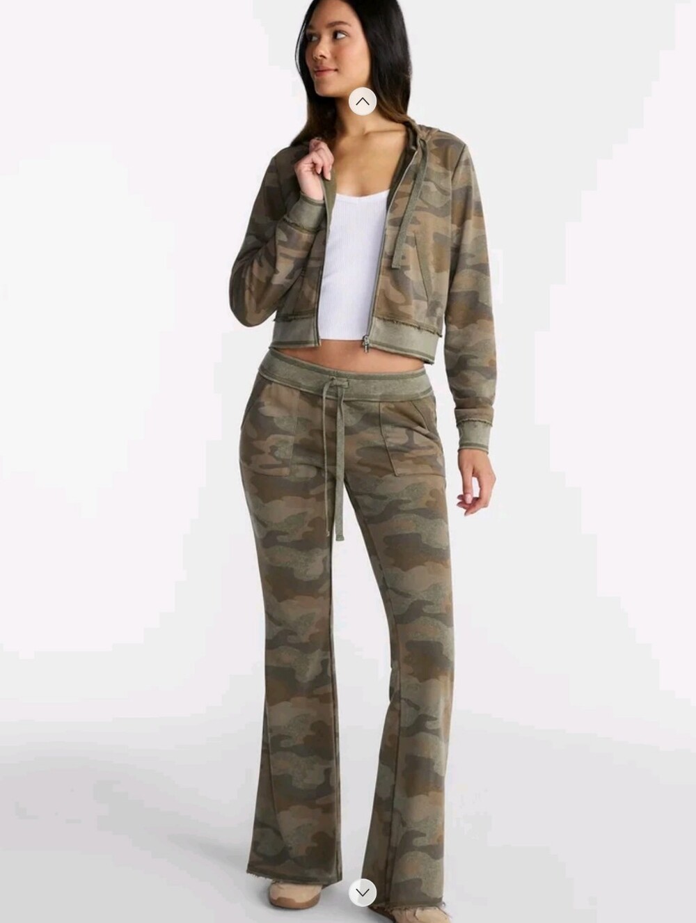 NEW Women's French Terry Hoodie Jacket & Pants Set Size XS BOTH